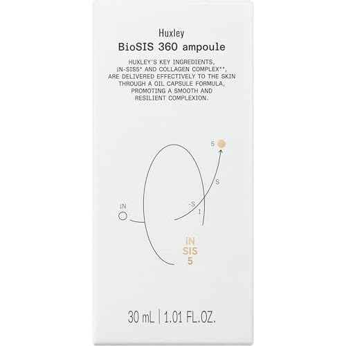 Huxley BioSIS 360 Ampoule 30 mL ? 2025 Glowpick #1 Anti-Aging Essence/Serum | Collagen Complex & Firming Gel-Serum for Fine Lines & Elasticity