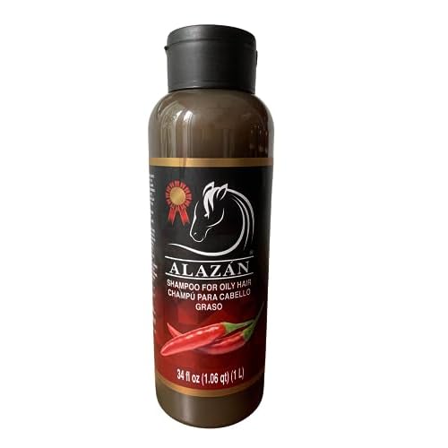 ALAZAN SHAMPOO OF HORSE, FOR HUMAN USE, WITH CHILE AND SABILA FOR OILY HAIR
