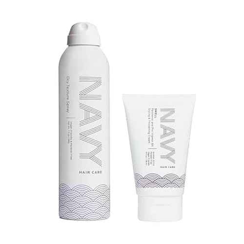 NAVY Hair Care Dry Texture Spray & Swell Thickening Cream | Add Volume and Thickness for Fuller Looking Hair | 7 oz + 4 oz