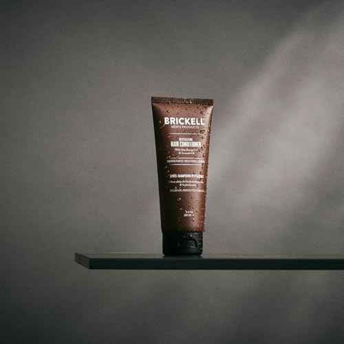 Brickell Men's Revitalizing Hair Conditioner for Men, Natural and Organic Nourishing Hair Conditioner, Restores Shine and Moisture, 3.4 Ounce, Scented, New Formula