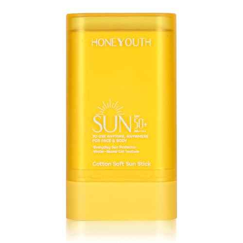 Sunscreen Stick SPF 50+ PA++++ 0.56Oz | Water Resistant (80 Min) | Face & Body Sunscreen for Sensitive Skin | Non-Greasy, No White Cast | Compact Travel-Friendly Sun Protection (pack of 1)