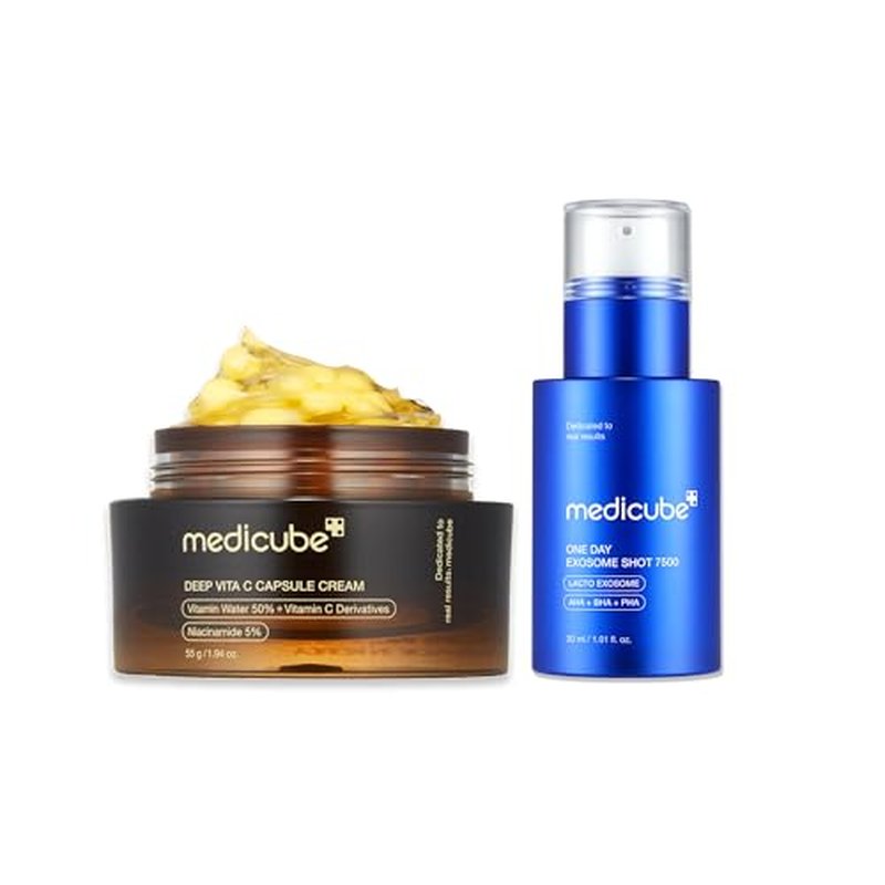 Medicube Flawless Skin Vitamin C Golden Capsule Face Moisturizer - 7,500 PPM Exosome Serum