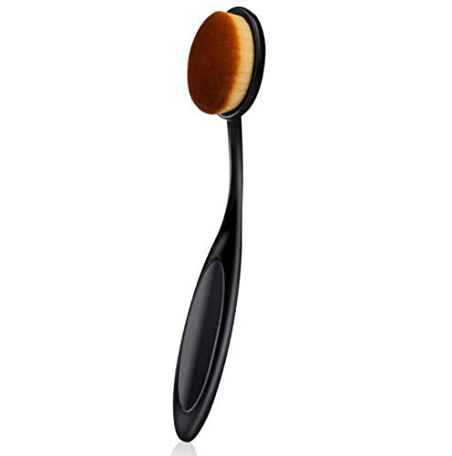 Skiennix Professional Oval Makeup Brushes - 2 PCS for Flawless Blending of Liquid & Powder Cosmetics