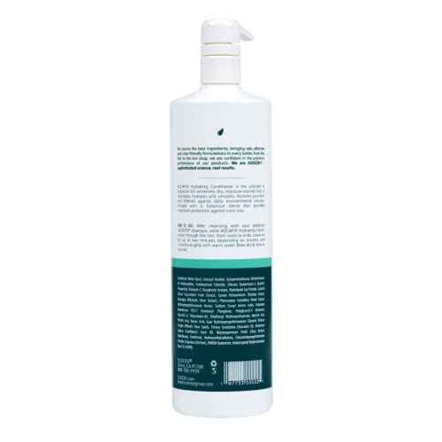 SUDZZFX Conditioner for Dry Damaged Hair - AquaFix Hydrating Deep Hair Conditioner - 33.8 Fl Oz - Sulfate Free, Color Safe, Extensions Safe