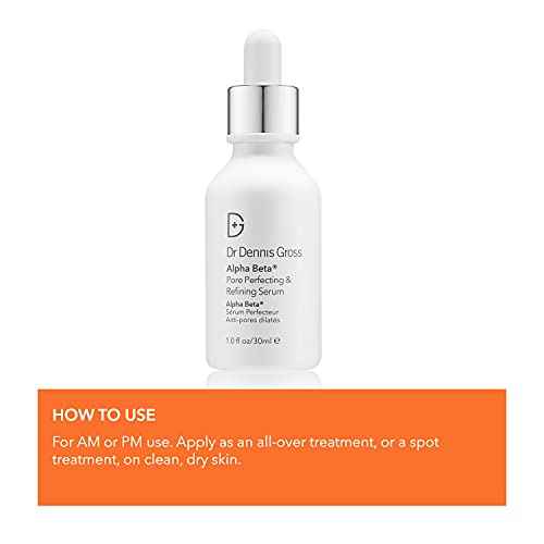 Dr. Dennis Gross Alpha Beta¢ç Pore Perfecting & Refining Serum: for Enlarged, Clogged Pores with Excessive Oil, 1.0 fl oz