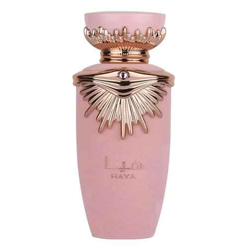 Lattafa Haya Eau de Parfum Spray for Women, 3.4 Ounce