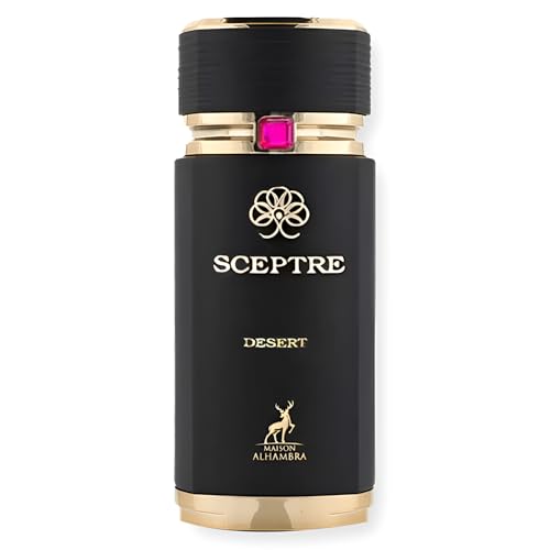 Maison Alhambra Sceptre Desert - Fruity, Gourmand, Woody, Amber - Eau de Parfum Spray for Unisex, 3.4 Ounce / 100 ml