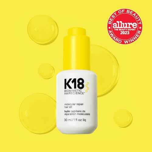 K18 Molecular Repair Hair Oil, Weightless Oil for Stronger, Healthier Hair, Suitable For All Hair Types