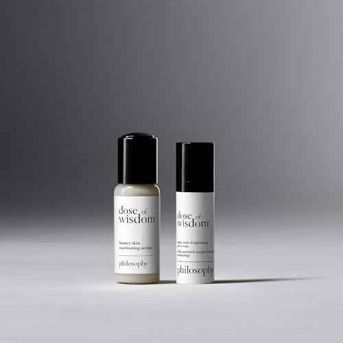 philosophy dose of wisdom bouncy skin reactivating facial serum - with hyaluronic acid, vitamin C & a patented vitality booster - delivers skin that is bouncy, plumped & radiant in one week