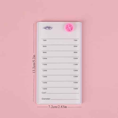 8 Layers Acrylic Eyelash Storage Organizer, Grafting False Eyelashes Display with 8 Pallets, Dustproof Cosmetic Beauty Extension Supplies (White)
