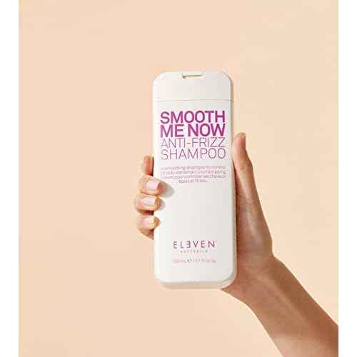 ELEVEN AUSTRALIA Smooth Me Now Anti-Frizz Shampoo for Frizz Control, Smoothing Shampoo for Damaged and Frizzy Hair, Moisturizes & Protects, Enhances Smoothness, Sulfate-Free
