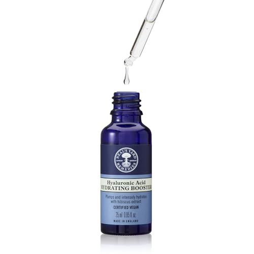 Neal's Yard Hyaluronic Acid Hydrating Booster with Hibiscus Extract, Plumps & Intensely Hydrates, Plus Helps Improve Skin Texture, Cruelty-Free, 25mL