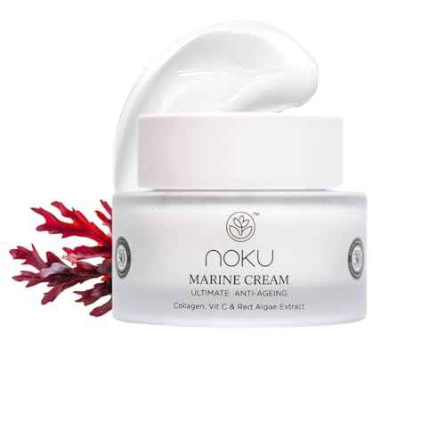 Noku Marine Cream ? EWG VERIFIED - Ultra Hydrating Anti-Aging Moisturizer with Red Algae, Vegan Collagen & Argireline Peptides, 50 ml / 1.69 fl oz | Vegan, Cruelty-Free, Award-Winning Formula