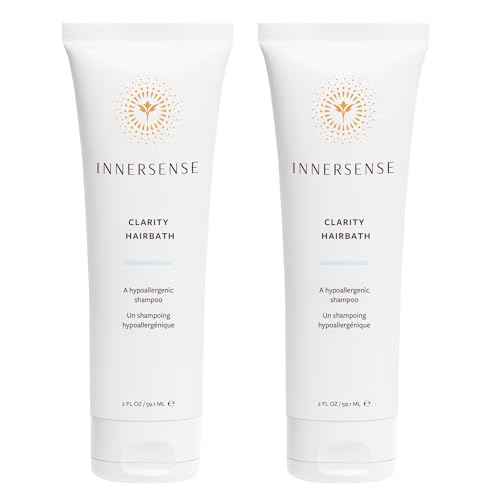 INNERSENSE Organic Beauty - Natural Clarity Hypoallergenic Hairbath | Cleansing, Calming | Non-Toxic, Cruelty-Free Haircare (2 Pack - 2 fl oz | 59.1 ml each)