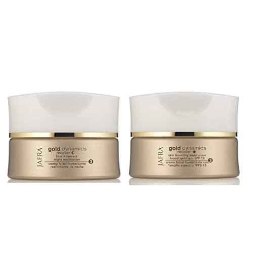 JAFRA Gold Dynamics Skin Boosting Moisturizer Broad Spectrum SPF 15, Gold Dynamics Firm + Correct Night Moisturizer