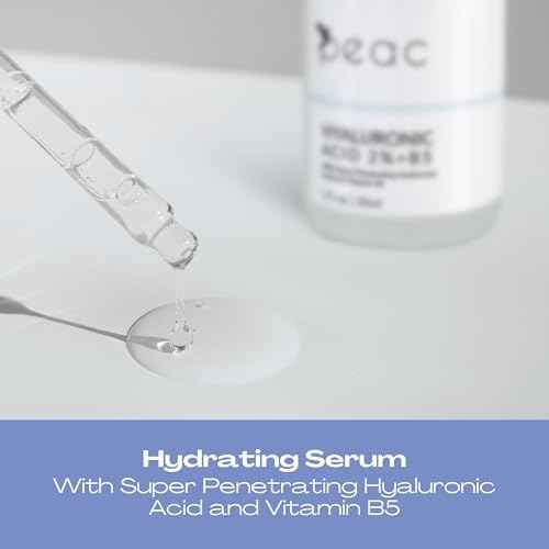 Hyaluronic Acid 2% + B5 Serum 60ml/2oz ? USA Made - All Skin Types - Hyaluronic Acid Serum for Face ? Hydrating, Plumping & Lightweight ? Fragrance Free Skincare ? Moisturizing Face Serum for Women