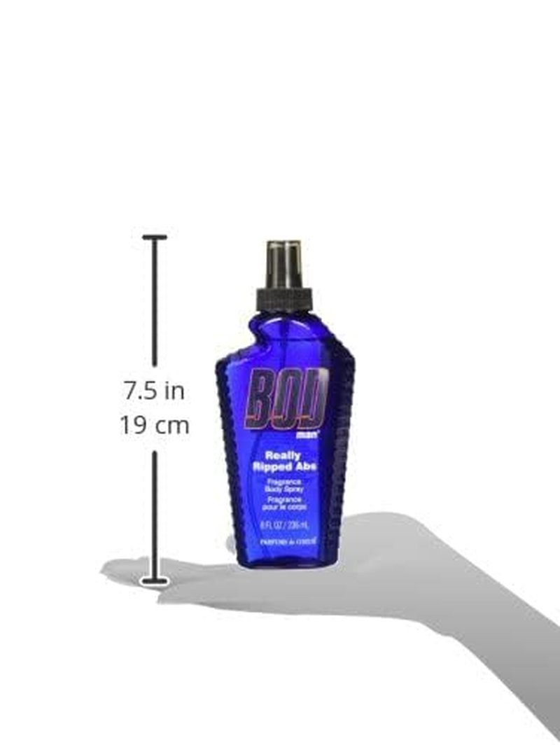 BOD Man Fragrance Body Spray - Really Ripped Abs | 8 Fl Oz Refreshing Scent for All-Day Wear