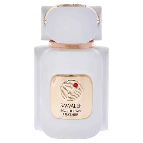 Swiss Arabian Sawalef Moroccan Leather - Indulge in Mesmerizing Body Spray for Women - Unique Blends of Nutmeg, Saffron, Patchouli, and Cardamom - 2.7 oz EDP Spray