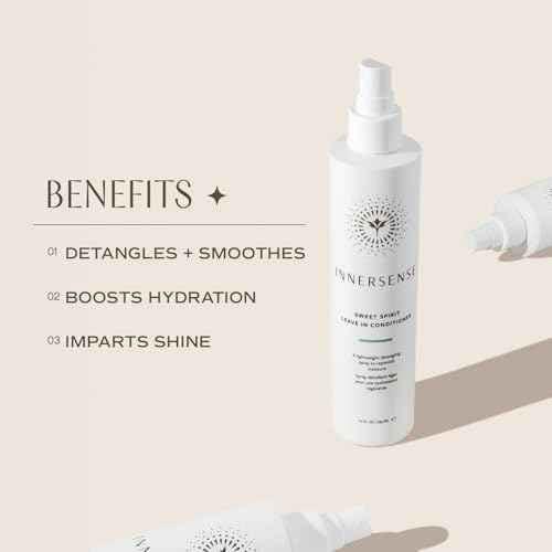 INNERSENSE Organic Beauty - Natural Sweet Spirit Leave-In Conditioner | Detangling, Hydrating, Smoothing | Non-Toxic, Cruelty-Free, Clean Haircare (2 Pack - 2 fl oz | 59.1 mL each)
