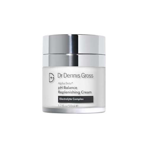 Dr Dennis Gross Alpha Beta pH Balance Replenishing Cream ? Lightweight Gel-Cream with Electrolytes, Phytic Acid & AHAs - Hydrates, Soothes & Balances Skin, 1.7 fl oz