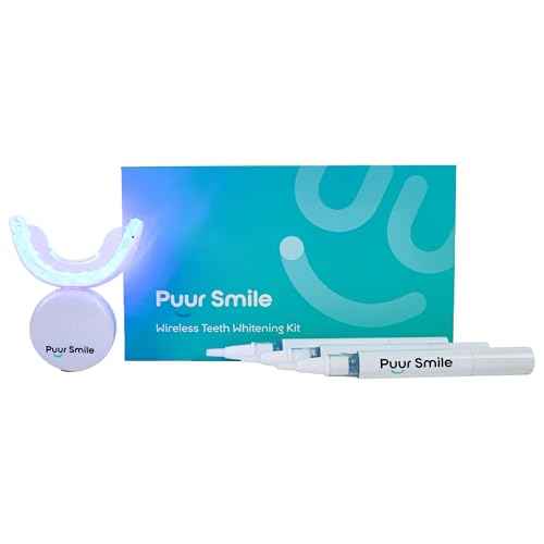 Teeth Whitening Kit ? LED Light & Whitening Gel with Remineralization Syringes ? Professional-Grade Whitening for Sensitive Teeth ? Removes Stains from Coffee, Wine, & Smoking