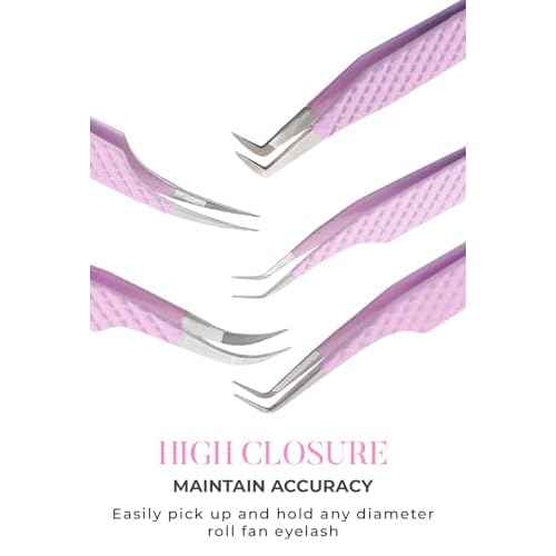 Fiber Tip Lash Tweezers For Eyelash Extension Tweezers Professional