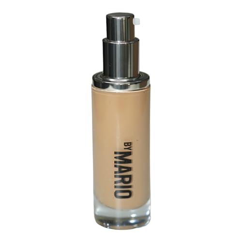 MAKEUP BY MARIO SurrealSkin Liquid Foundation, Liquid Formula, Vegan, Long-wearing coverage, Hydrating, Natural Finish, Size 30 mL (12O - medium wth warm undertone and olive undertone)