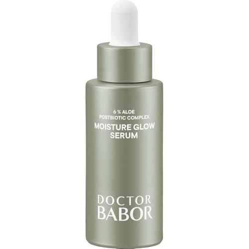 BABOR Microbiomic Moisture Glow Serum, Probiotic Face Serum with Light Reflecting Pigments to Give Skin Radiant Glow, Hyaluronic Acid & Aloe Vera for Plump Moisturized Skin, 1 oz