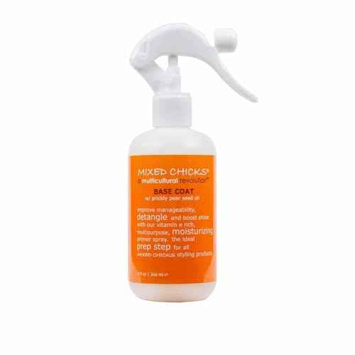 Mixed Chicks Base Coat w/Prickly Pear Seed Oil for Hair Detangling & Shine, 9 fl. oz.