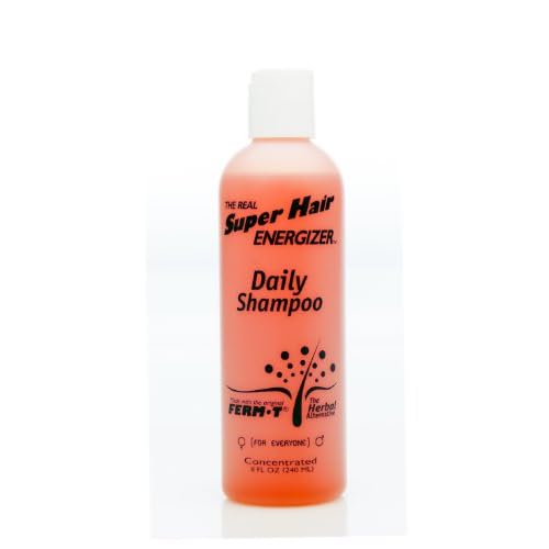 Hair Care Natural Shampoo By Super Hair Energizer, Enriched with Jojoba Oil Shampoo to Promote Healthy Hair Regrowth and Prevent Thinning Hair, 8 Oz. Per Bottle