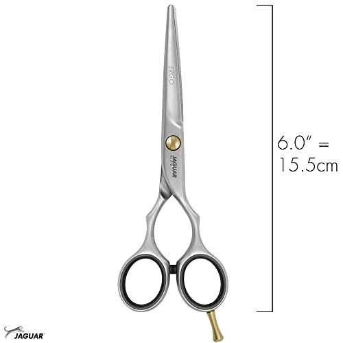 Jaguar Hairdressing Shears Pre Style Ergo 6.0 Inch Professional Stainless Steel Hair Cutting & Trimming Scissors for Salon Stylists and Barbers, Satin Finish Look, Classic Design, Made in Germany
