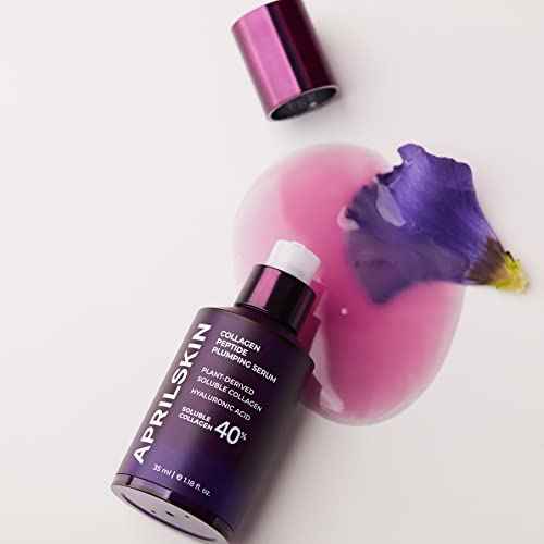 APRILSKIN 40% Collagen Peptide Plumping Serum | Vegan, Cruelty-Free | Keeps radiant and firmer-looking with Triple Peptide Complex | For fine lines, wrinkles & sensitized skin