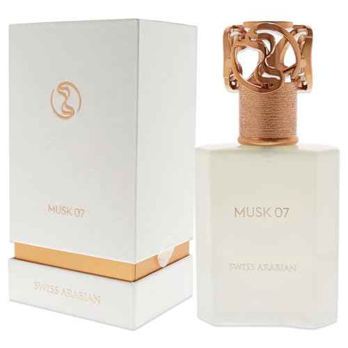 Swiss Arabian Musk 07 - Luxury Products From Dubai - Long Lasting And Addictive Personal EDP Spray Fragrance - A Seductive Signature Aroma - 1.7 Oz