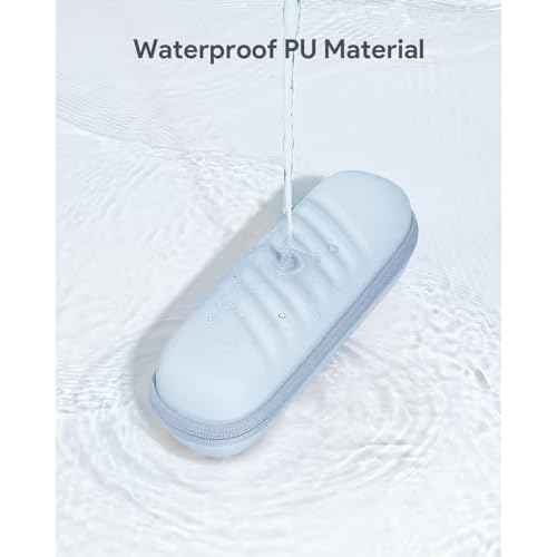 Electric Toothbrush Case for Oral-B Pro/iO/Philips Sonicare, Waterproof Traveling Toothbrush Storage Bag with Mesh Pocket Covers Protection (Blue)