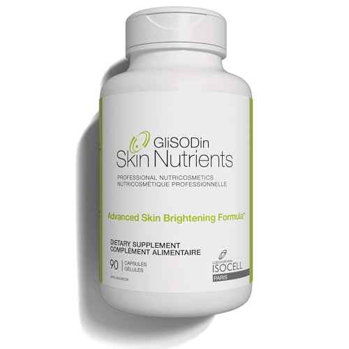 Glisodin Skin Nutrients Advanced Skin Brightening Formula ? for Brighter, Clearer, and Firmer Complexion ? Helps Reduce Blemishes - 90 Capsules
