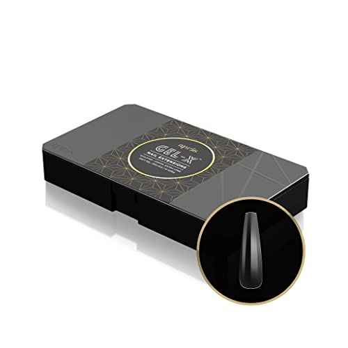 Apres Nail Gel-X Sculpted Coffin Extra Long Box of Tips | 250 Gel-X Tips | Premium Quality | 10 Sizes 0-9 | No Size 00 Included | 2022 Version