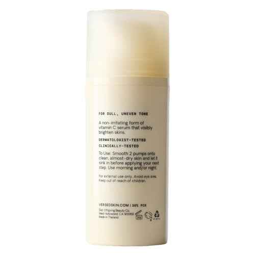 Versed Weekend Glow Vitamin C Serum for Face - Hydrating Face Serum with Niacinamide, Licorice Root & Vit C (1 fl oz)