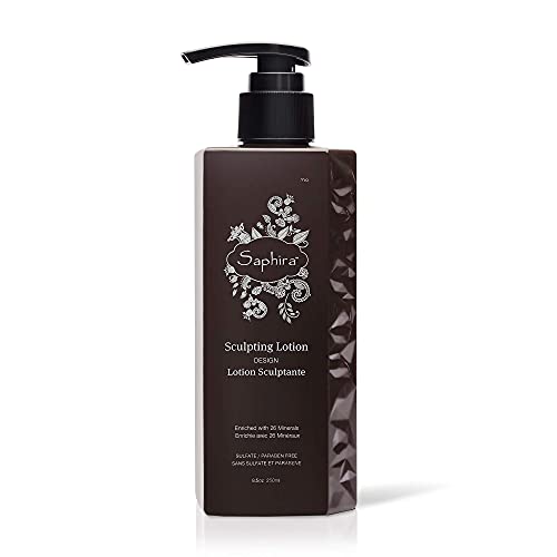 Saphira Sculpting Lotion for Medium To Firm Hold, Healthy Shiny Hair, for All Hair Types, Women and Men, Sulfate-Free, Paraben-Free, 8.5 Ounce