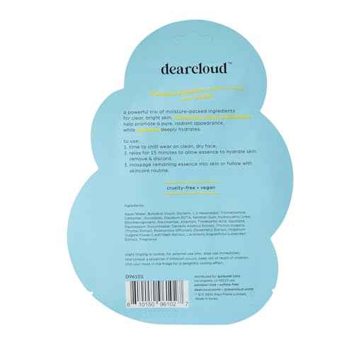 dearcloud Paul Frank Juicy Julius Dew Essence Face Mask, Korean Sheet Mask - Tranexamic Acid, Niacinamide & Squalane (3 Pack)