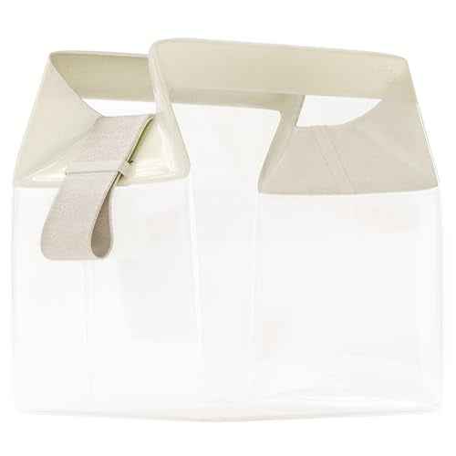 Cadence Parcel - Clear Kit with Magnetic Closure - Durable and Leak-Resistant Travel Toiletry Kit - Modular Design - Hygiene Bag for Travel Essentials - 2 Qt - Pebble