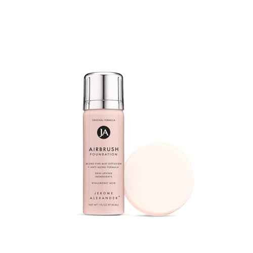 MagicMinerals AirBrush Foundation by Jerome Alexander, Mini Travel Size 1FL Oz, Easy Application Spray Makeup with Anti-aging Ingredients for Smooth Radiant Skin - Light Medium