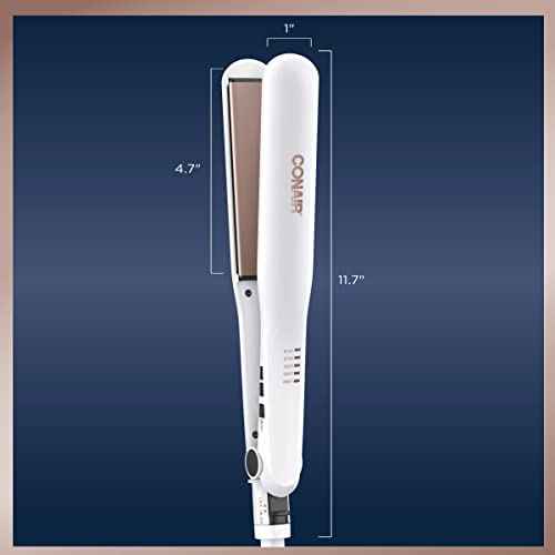 Conair Double Ceramic Flat Iron, 1 1/4-inch Hair Straightener