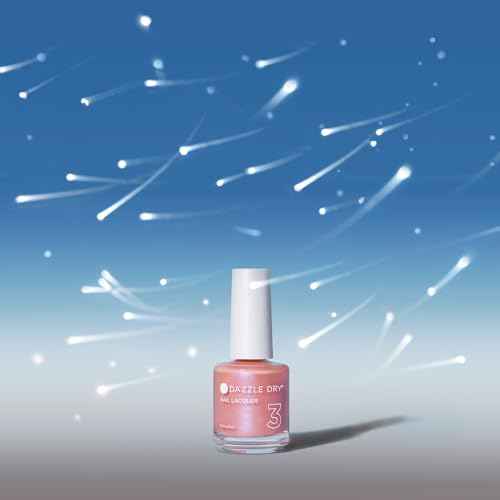 Dazzle Dry Nail Lacquer (Step 3) - Milky Way - An iridescent seashell pink. Semi-sheer shimmer. (0.5 fl oz)