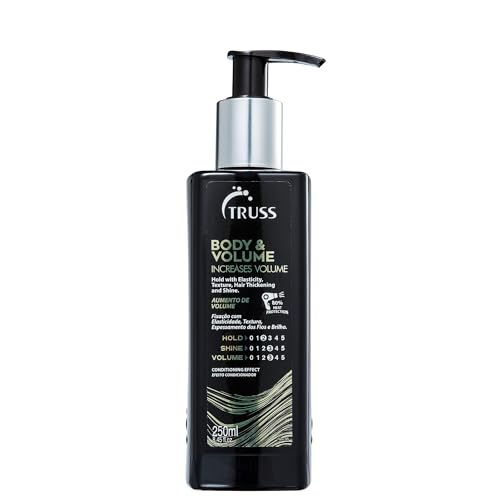 Truss Body & Volume - Weightless, Heat Activated Cream for Volume and Texture to Thin, Oily Hair Types - Light to Medium Hold with Elasticity, Hair Thickening & Shine (8.45oz)