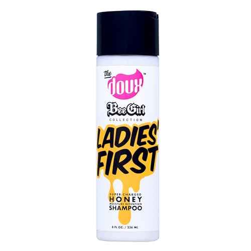 The Doux Curly Hair Shampoo with Honey, Aloe & Vitamins ? Ultra-Moisturizing Cleanser for Natural Hair, Frizz Control & Scalp Care ? LADIES FIRST Shampoo for Curly Hair & Coils