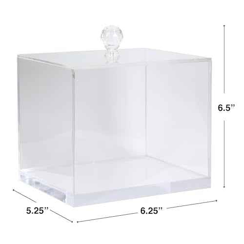 ForPro Premium Pure & Simple XL Facial Towel Acrylic Holder, Holds 50 Pure & Simple XL Facial Towels, Disposable Makeup Remover Dry Wipe Holder