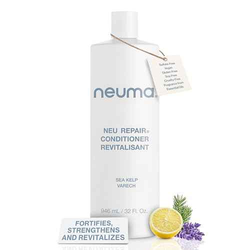 Neuma Neu Repair Conditioner - Protein Hair Treatment for Damaged Hair, Strengthens, Moisturizes, and Reduces Breakage Lemon, Lavender and Fir Needle Scent