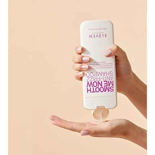 ELEVEN AUSTRALIA Smooth Me Now Anti-Frizz Shampoo for Frizz Control, Smoothing Shampoo for Damaged and Frizzy Hair, Moisturizes & Protects, Enhances Smoothness, Sulfate-Free