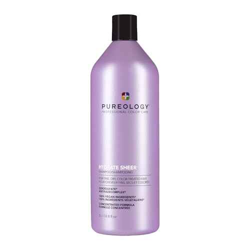Pureology Hydrate Sheer Nourishing Conditioner - Lightweight Hydrating Shampoo For Fine or Dry Color-Treated Hair, Silicone-Free & Vegan