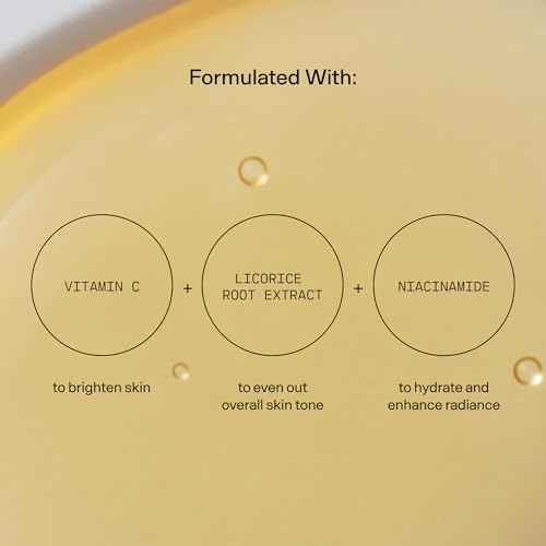Versed Weekend Glow Vitamin C Serum for Face - Hydrating Face Serum with Niacinamide, Licorice Root & Vit C (1 fl oz)